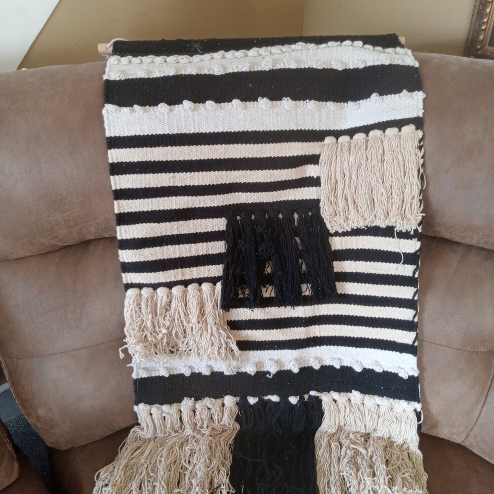Woven wall hanging